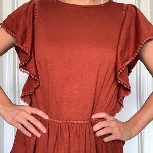 Burnt Orange Knox Rose Blouse